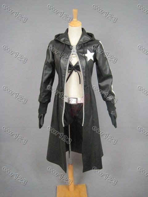Vocaloid Miku Black Rock Shooter+glove Cosplay Costume  