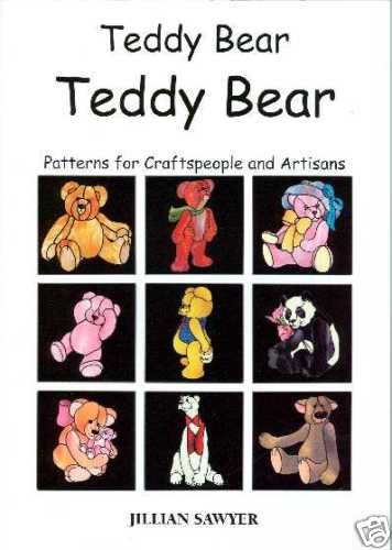 Teddy Bear Stained Glass Pattern Book, J. Sawyer, Books  