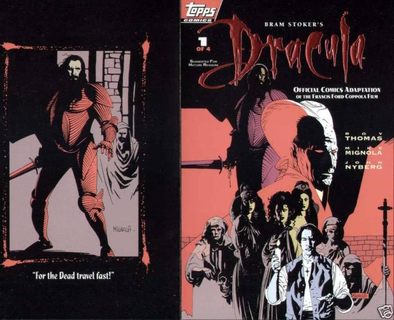 MIKE MIGNOLA ART DRACULA #1 ORIGINAL COMIC COVER PRODUCTION PROOF 1992 