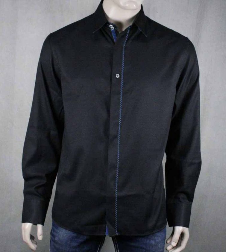 ENGLISH LAUNDRY Scott Weiland mens Applegarth black dress shirt 