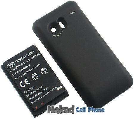 MUGEN 3200mAh EXTENDED BATTERY FOR HTC DROID INCREDIBLE  
