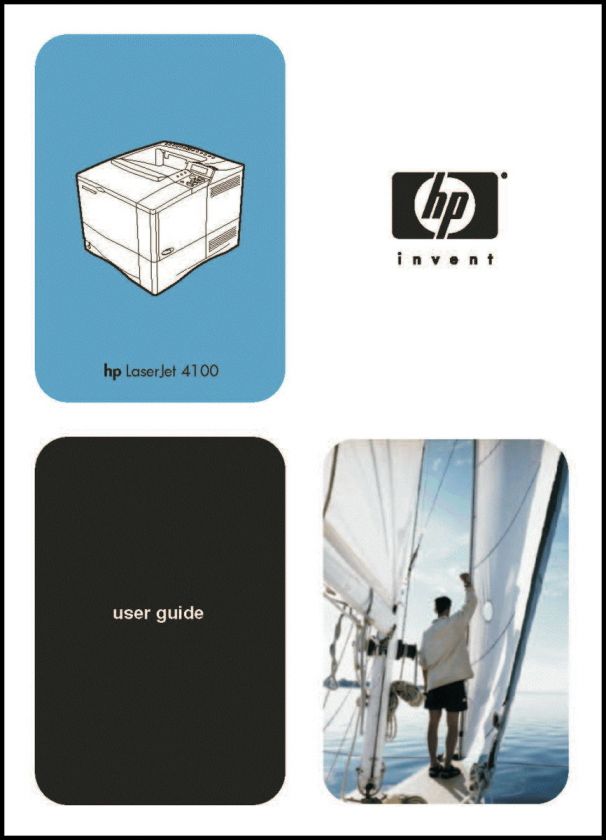HP LaserJet 4100 Printer 278 page User Operation Manual Guide *PAPER 
