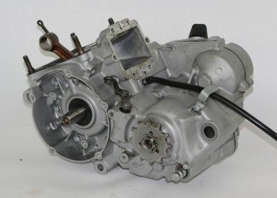  KX125 Stock OEM Engine Motor Bottom End Cases Halfs Crank Gears  