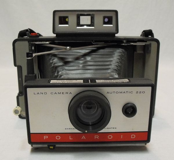   Model 220 Automatic Folding Instant Film Camera w/Flash & Case  