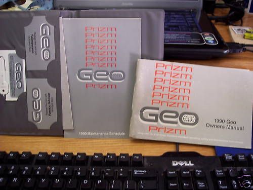1990 GEO Prizm owners manual Case & Key  