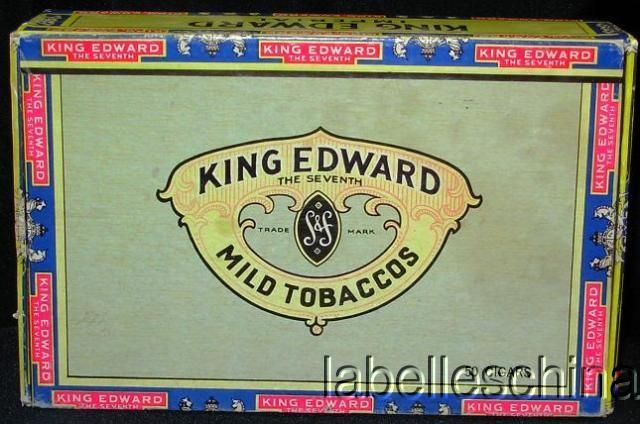 KING EDWARD IMPERIAL MILD TOBACCOS / CIGAR BOX  