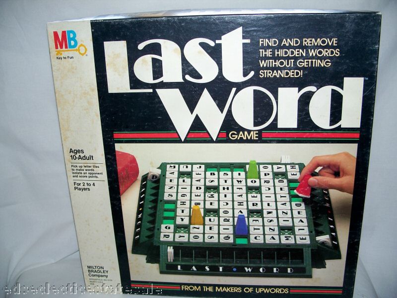 Milton Bradley ©1985 LAST WORD Game  