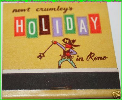 Matchbook Newt Crumleys Holiday in Reno Matches  