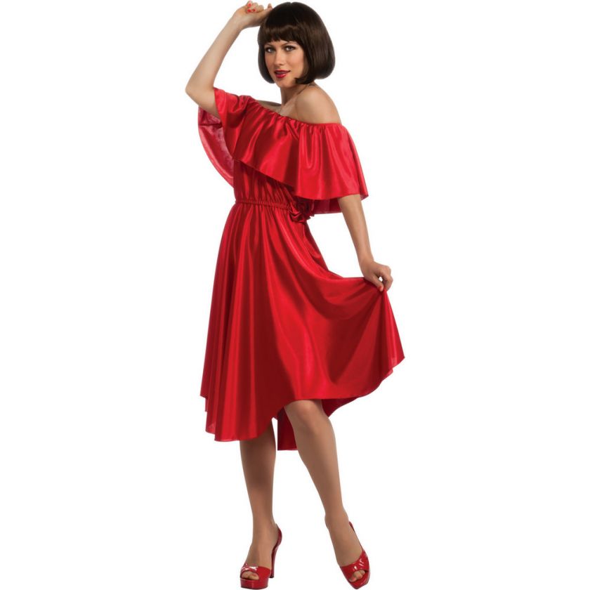 Saturday Night Fever Red Dress Adult Costume   