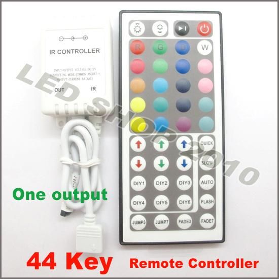   IR Remote Controller For RGB 5050 LED Light Strip Two outputs  