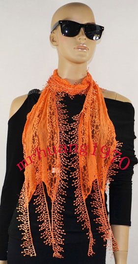 Laterest Style Fashion Lase Light Weight Spring Summer Long Scarf with 