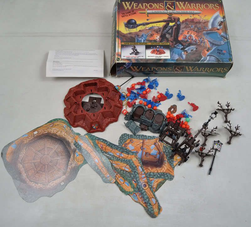 Weapons & Warriors Lashout Launcher Board Game Set Miniatures  